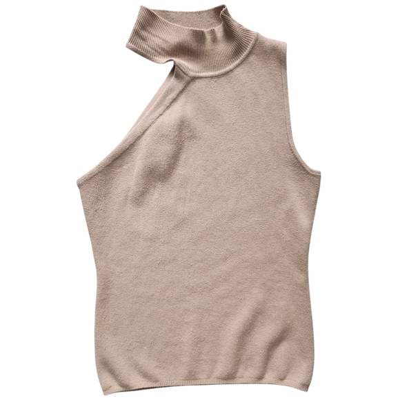 Superdown Asymmetric Mock Neck Tank Top - Picture 2 of 4